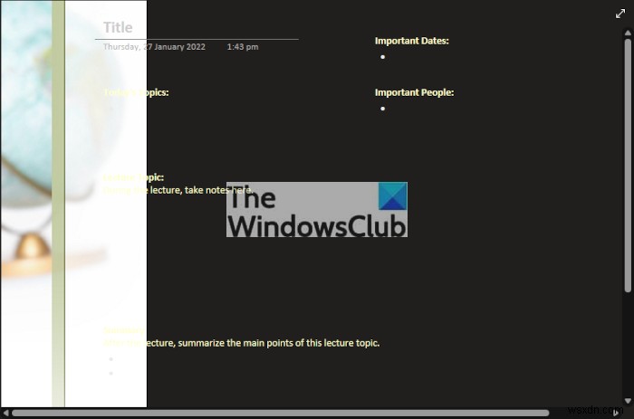 Best free OneNote Templates for Students