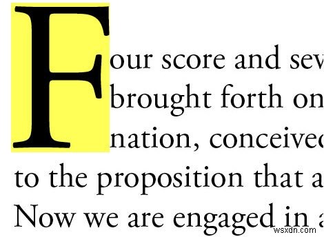 How to create a Drop Cap in Microsoft Publisher