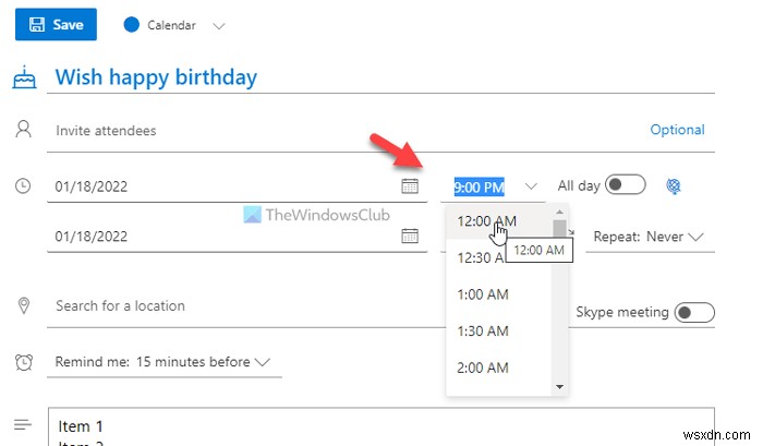 How to use Outlook Calendar as a To-Do list app 