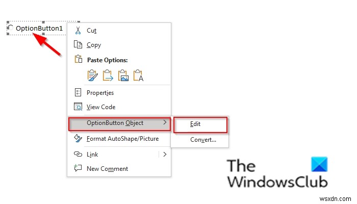 How to add Radio button in a Microsoft Word document