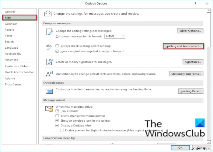How to disable Spell Check in Office 365