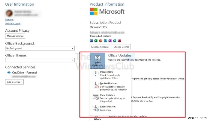 Stuck at Updating Office, Please wait a moment