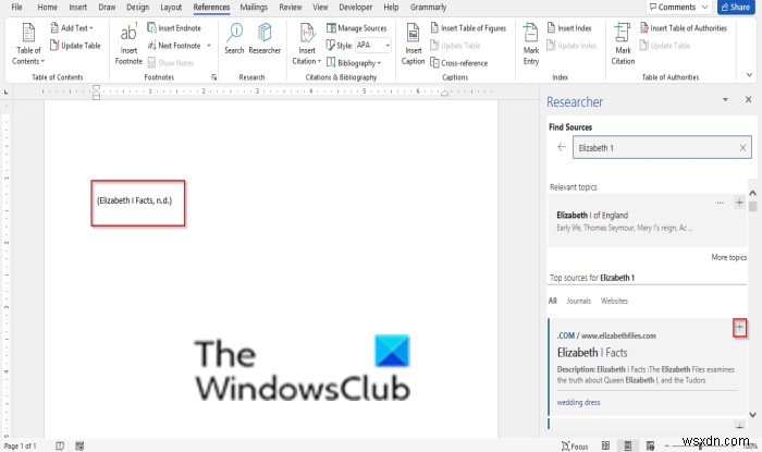 How to use Researcher in Microsoft Word to research for Papers and Essays