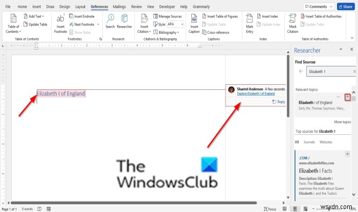 How to use Researcher in Microsoft Word to research for Papers and Essays