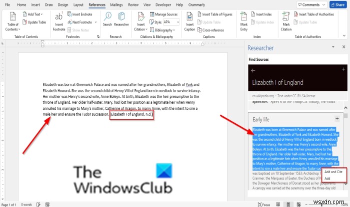 How to use Researcher in Microsoft Word to research for Papers and Essays