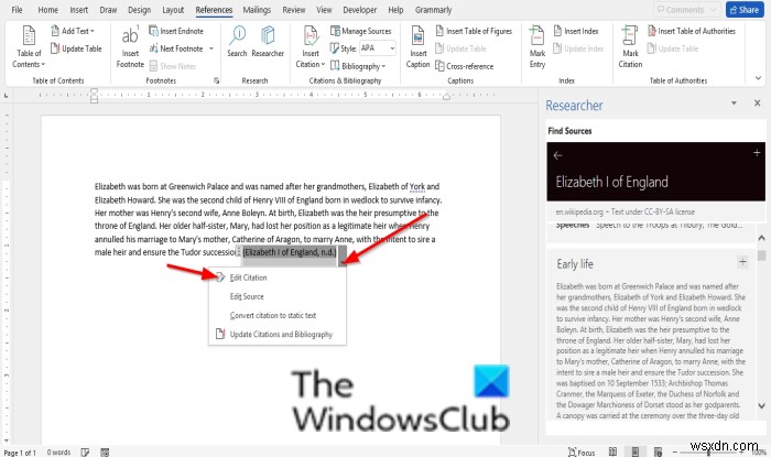 How to use Researcher in Microsoft Word to research for Papers and Essays