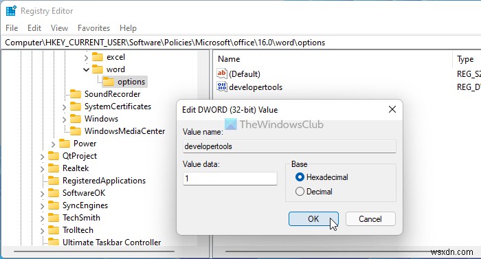 How to add Developer tab in Word and Excel Office programs