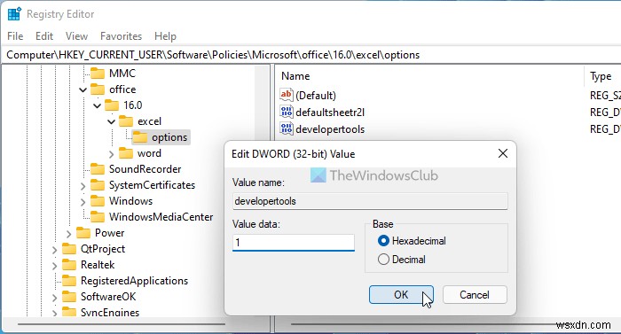 How to add Developer tab in Word and Excel Office programs