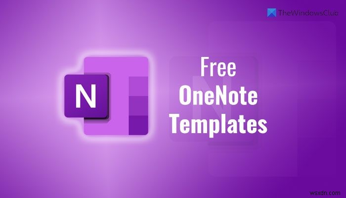 Free OneNote Templates for Project Management & Planners