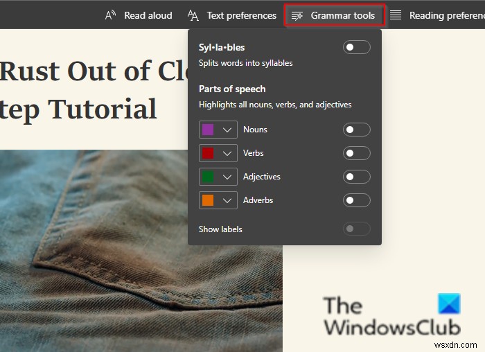 How to use Immersive Reader in Word and Edge