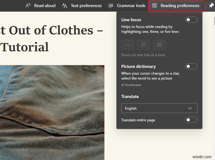 How to use Immersive Reader in Word and Edge