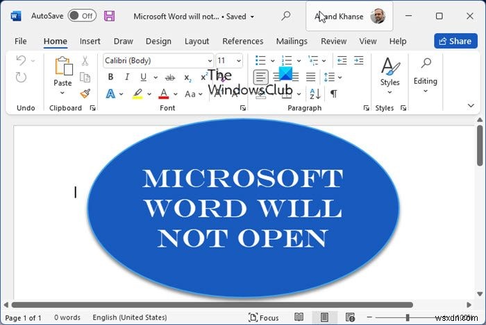 Fix Microsoft Word will not open and run properly