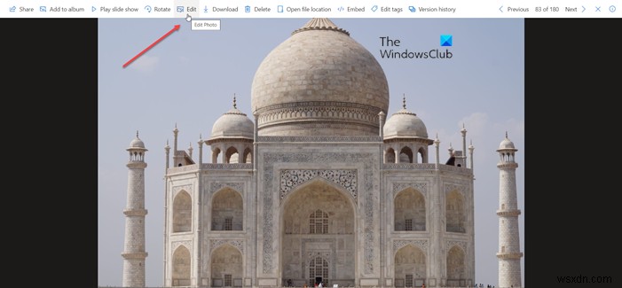 How to edit a Photo in OneDrive with new image editing features