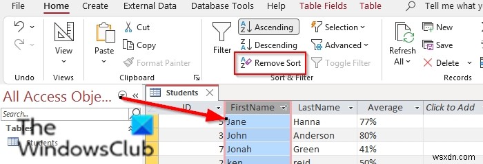 How to Sort and Filter Records in Microsoft Access