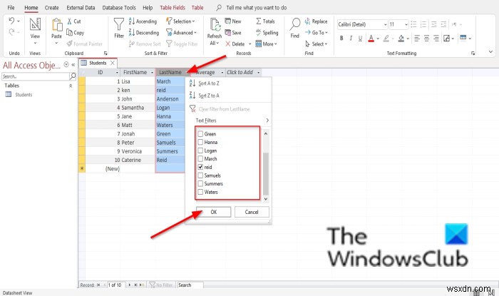 How to Sort and Filter Records in Microsoft Access