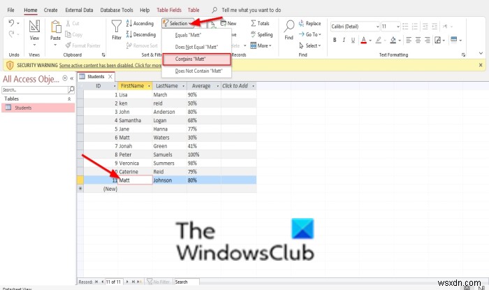 How to Sort and Filter Records in Microsoft Access