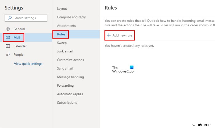 How to automatically move Emails to a folder in Outlook