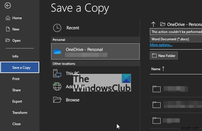 Fix Office doesn’t recognize the command it was given error message