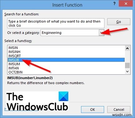 How to use the IMSUB function in Microsoft Excel