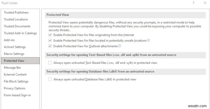 Microsoft Office has identified a potential security concern