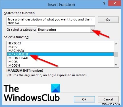 How to use the IMARGUMENT function in Microsoft Excel
