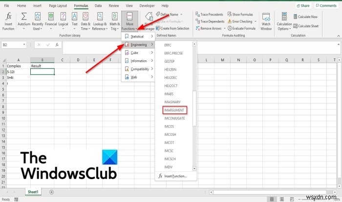 How to use the IMARGUMENT function in Microsoft Excel
