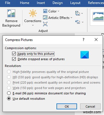 How to compress and reduce the size of a Word document
