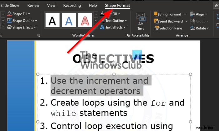 How to add multi-color Text to a Microsoft PowerPoint slide