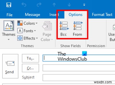 How to Hide or Show BCC field in Outlook