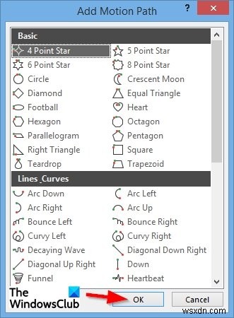 How to create and add a Motion Path animation in PowerPoint