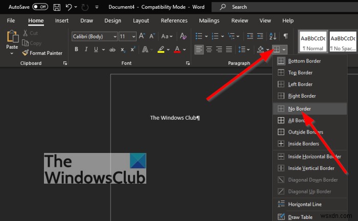 How to stop Microsoft Word from automatically creating Horizontal Lines