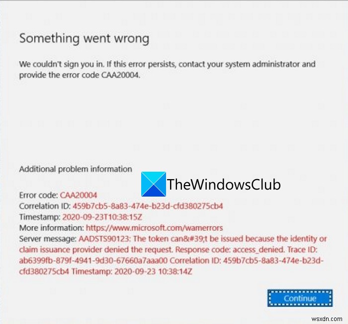 Fix Microsoft Teams Sign in Error Codes and Problems