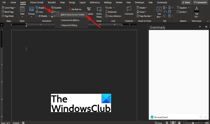 How to customize the Quick Access toolbar in Office programs