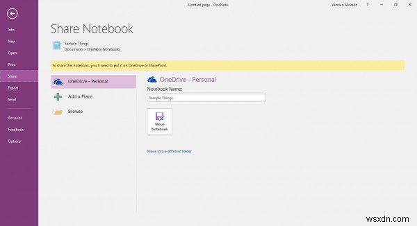 How to enable or disable syncing of files from OneNote to OneDrive