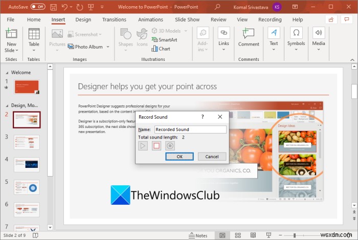How to make Video Presentation with Audio Narration in Windows 11/10