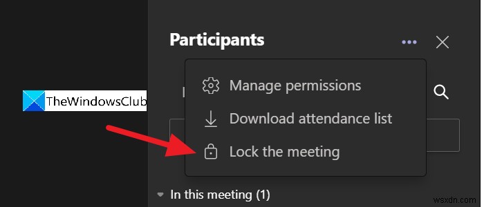 How to Lock Meetings in Microsoft Teams