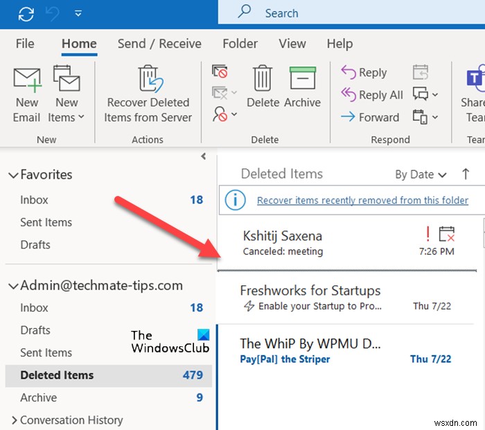 How to accept a previously declined meeting invitation in Outlook