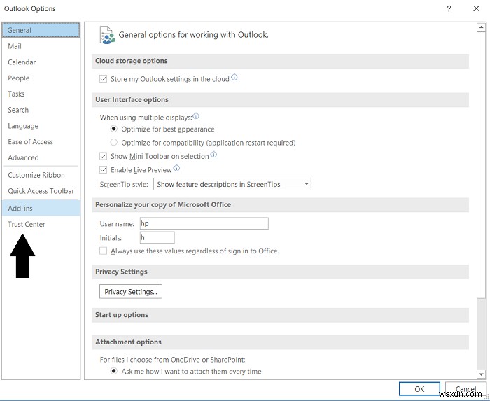 The attempted operation failed – Outlook Attachment error
