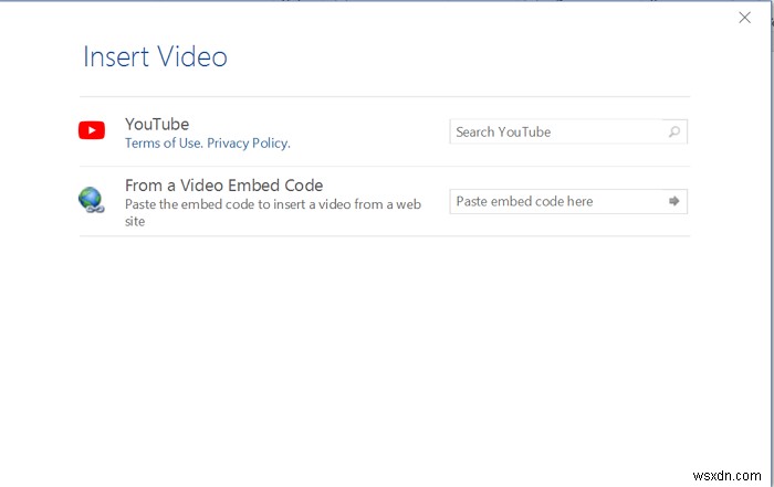 How to insert an Online Video into a Word Document