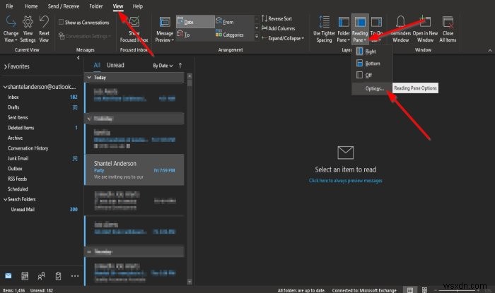 How to mark an email message as Read in Outlook