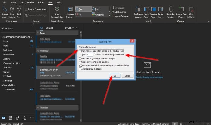 How to mark an email message as Read in Outlook