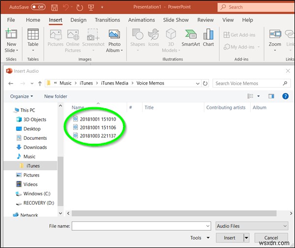 How to insert Audio or Sound files in PowerPoint
