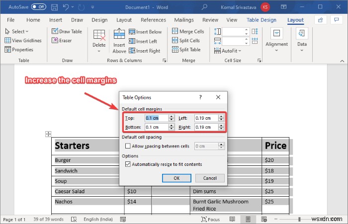 How to create a Restaurant Menu in Microsoft Word
