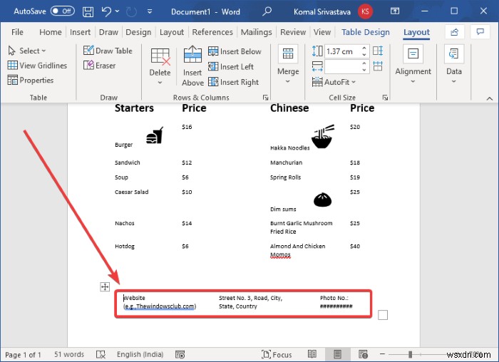 How to create a Restaurant Menu in Microsoft Word