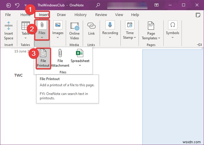 How to Insert a Word Document into OneNote notes