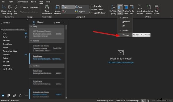 How to customize the Navigation Pane in Outlook