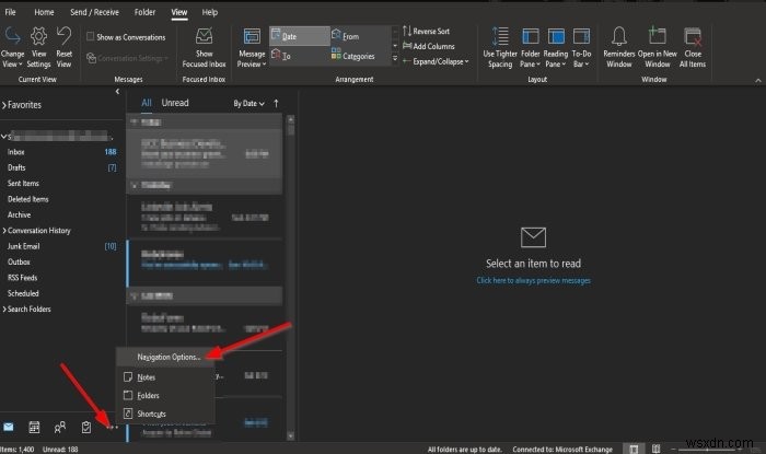 How to customize the Navigation Pane in Outlook