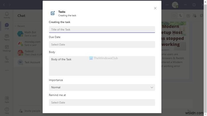 How to convert Microsoft Teams chats to Microsoft To Do tasks