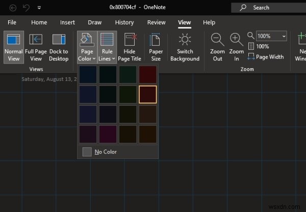 How to create a Grid Line and Rule Line in OneNote