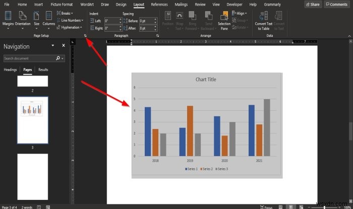 How to make one page landscape in Microsoft Word